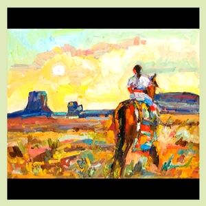 Sun Down Moon Rise Oil Painting 🎨 by Dawn Normali